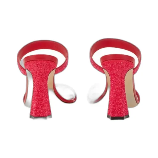 Glitter Strap Mules