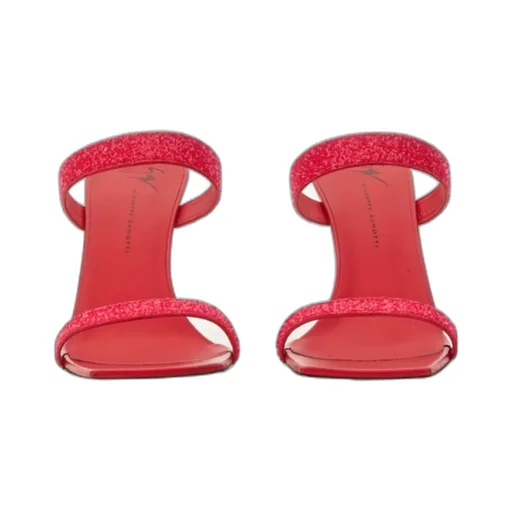 Glitter Strap Mules