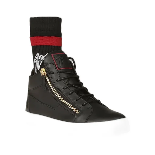 Black Lace-Up Casual Sneakers