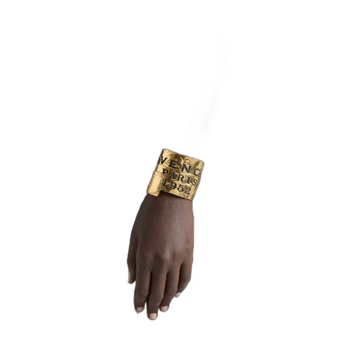 Paris 1952 Logo Engraved Tape Bracelet