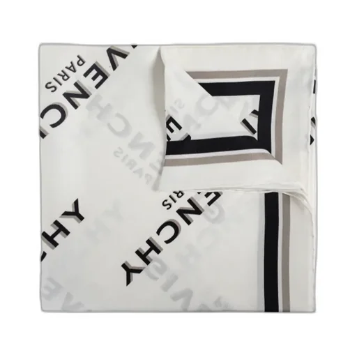 Logo Monogram Frayed-Edge Scarf