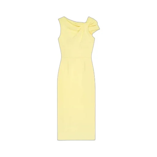 Draped Midi Cady Dress