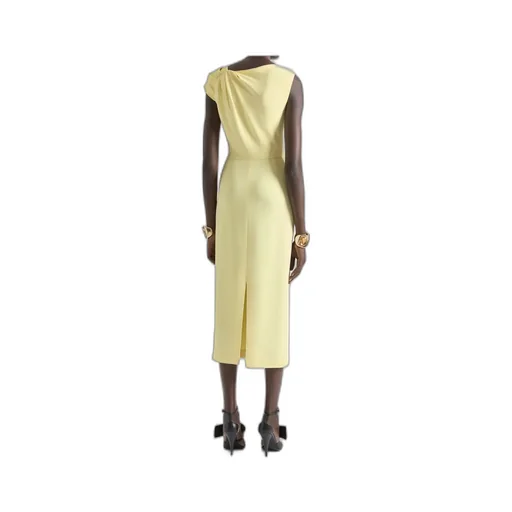 Draped Midi Cady Dress