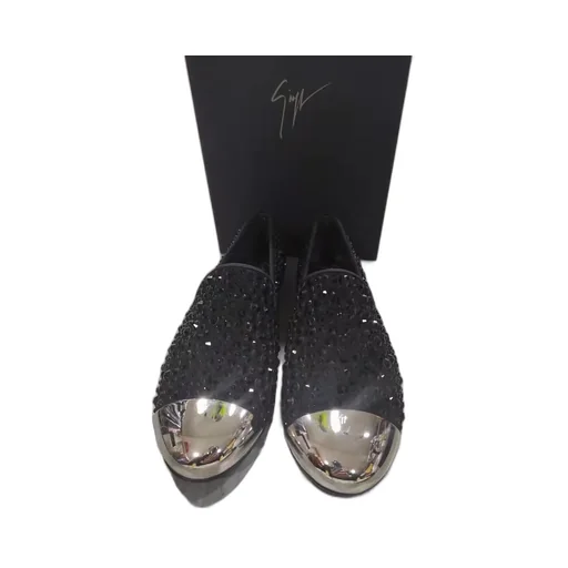 Silver Flat Shoes