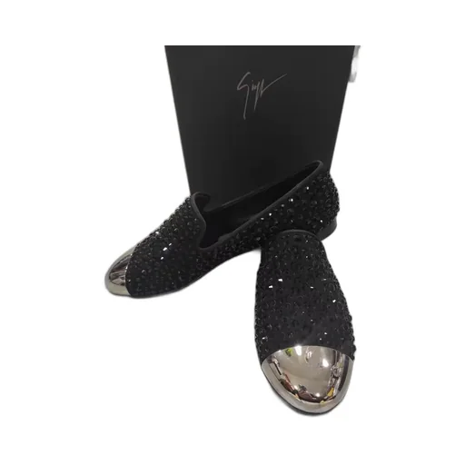 Silver Flat Shoes