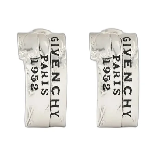 Logo Engraved Tape Earrings