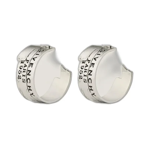 Logo Engraved Tape Earrings