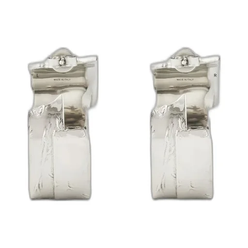 Logo Engraved Tape Earrings