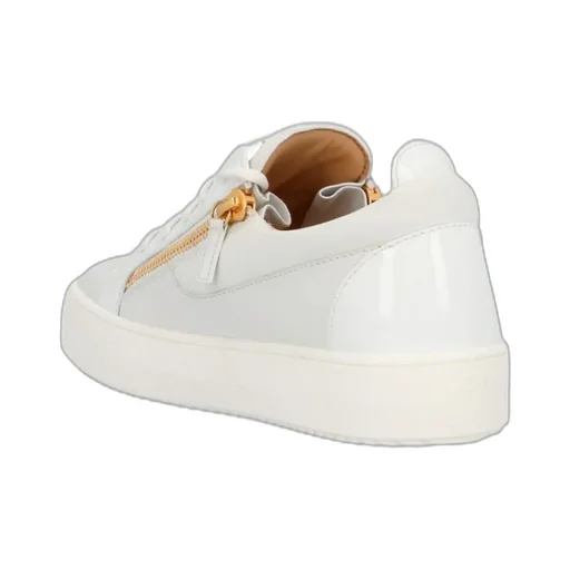 Zip-Detailed Lace-Up Sneakers