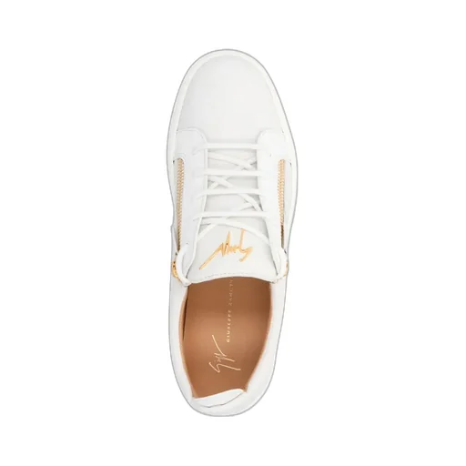 Zip-Detailed Lace-Up Sneakers