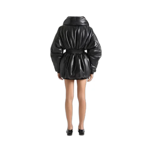 Hourglass Leather Bomber Jacket