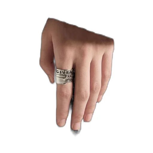 Paris 1952 Logo Engraved Tape Ring