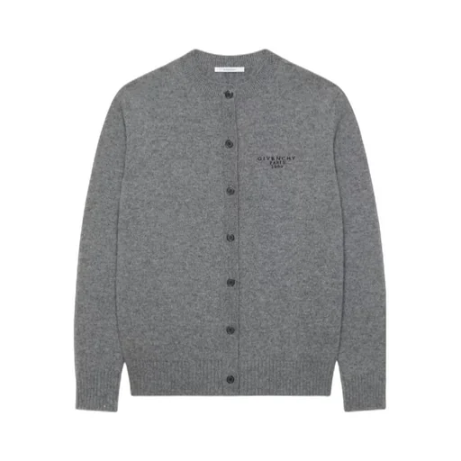 Paris 1952 Signature Embroidered Knit Cardigan