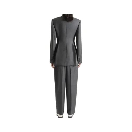 Double Pleat Wool Pants