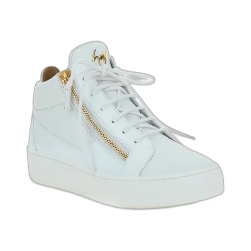 Side-Zip Lace-Up Sneakers