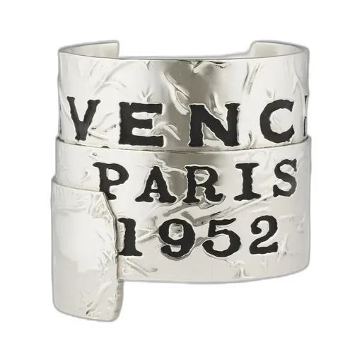 Paris 1952 Logo Engraved Tape Bracelet