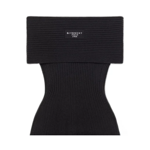 Off-The-Shoulder Mini Dress In Wool