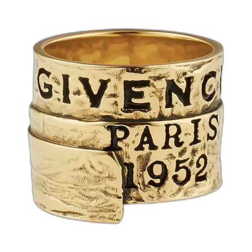 Paris 1952 Logo Engraved Tape Ring