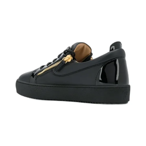 Zip Detailed Lace-Up Sneakers