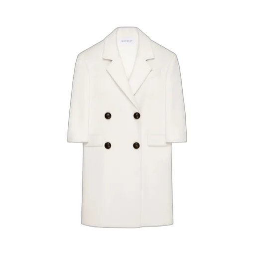 Double Breasted Coat In Wool