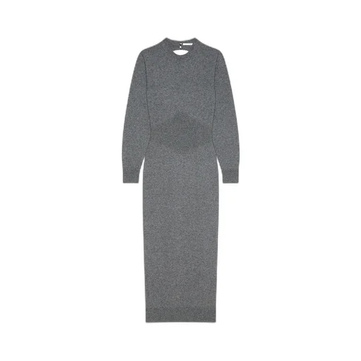 Open Back Knitted Long Dress