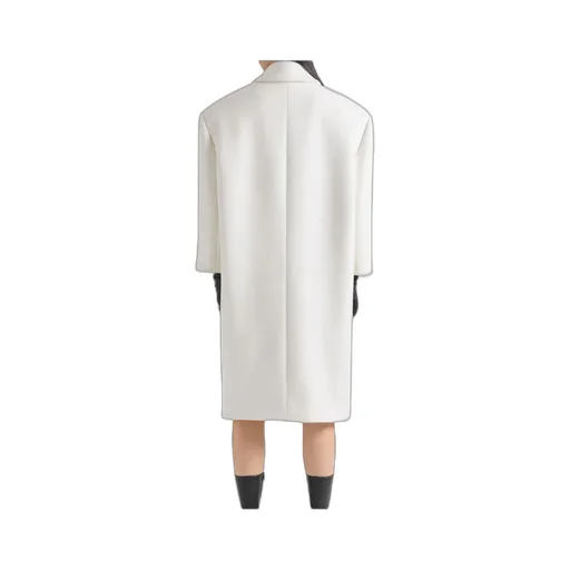 Double Breasted Coat In Wool
