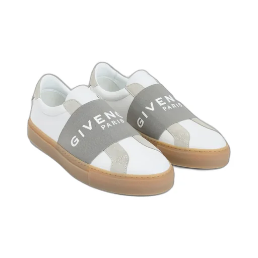 Urban Street Sneakers In Leather And Suede With Elastic