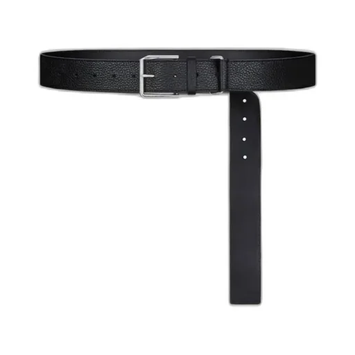 Long Belt In Grained Leather