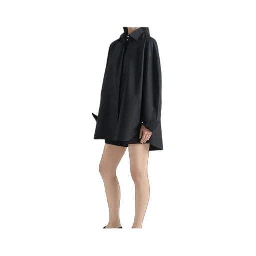 Cocoon Shirt In Poplin With Givenchy Embroidery