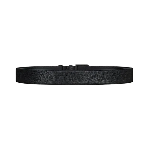 Long Belt In Grained Leather