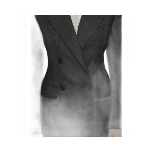 Double-Breasted Button Jacket
