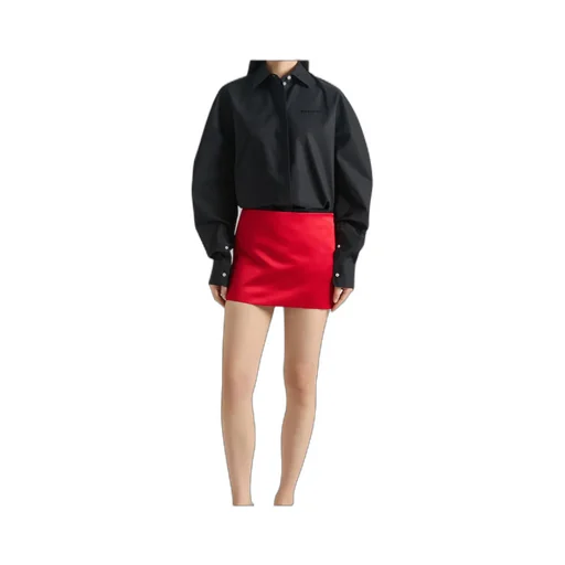 Cocoon Shirt In Poplin With Givenchy Embroidery