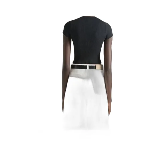 Paris 1952 Jacquard Cropped Knit Top