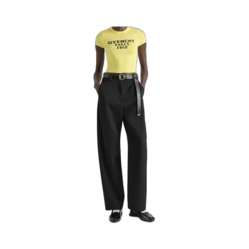 Paris 1952 Jacquard Cropped Knit Top