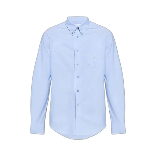 Paris Logo Embroidered Long-Sleeved Shirt