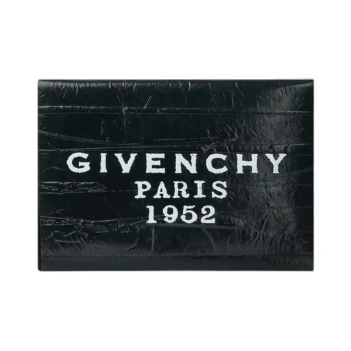 Logo Printed Clutch Bag