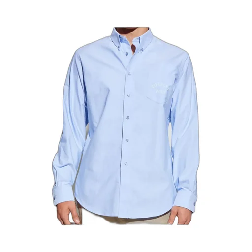 Paris Logo Embroidered Long-Sleeved Shirt