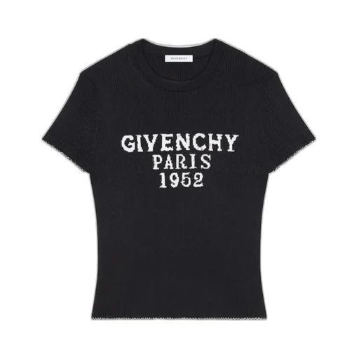 Paris 1952 Jacquard Cropped Knit Top