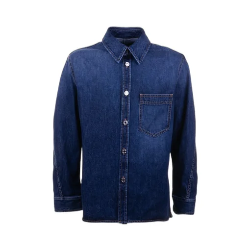 Overshirt In Herringbone Denim