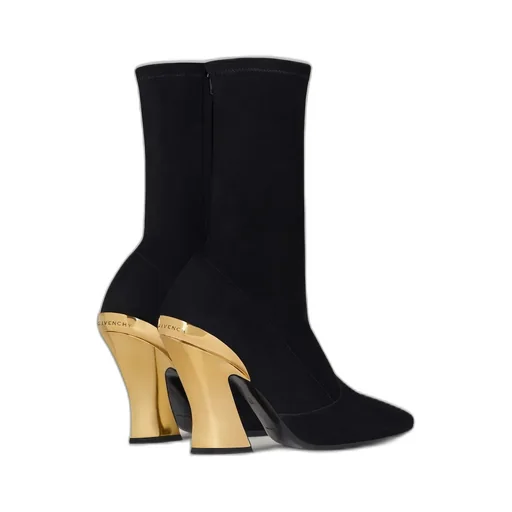 Sculpted Ankle Boots In Suede