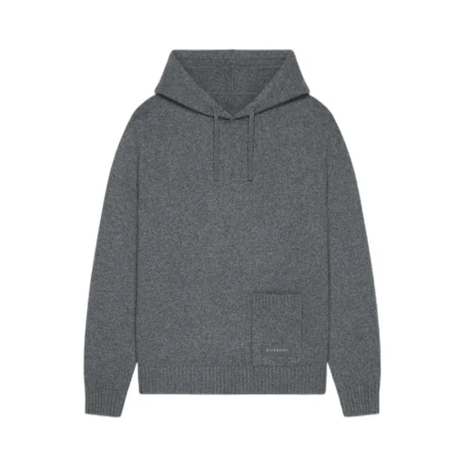 Knitted Drawstring Hoodie