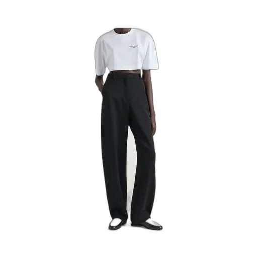 Cropped Fit T-Shirt With Givenchy Stamp Print