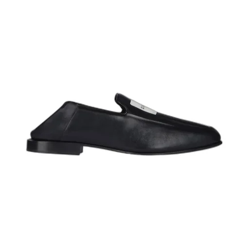Label Loafers In Shiny Leather