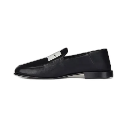 Label Loafers In Shiny Leather