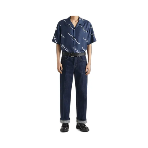 Logo Patch Wide-Leg Jeans