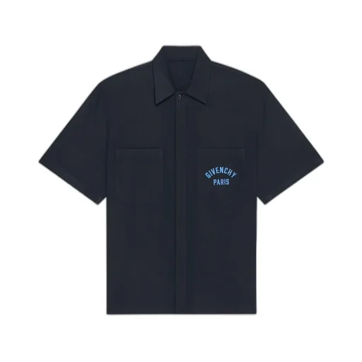 Shirt In Cotton With Givenchy Paris Embroidery