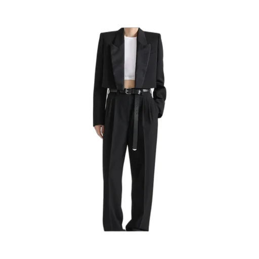 Cropped Tuxedo Jacket