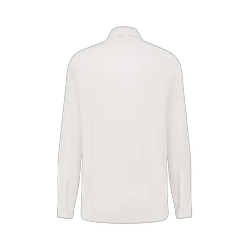 Logo Embroidered Long-Sleeved Shirt