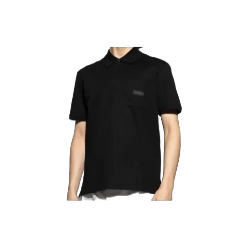 Logo Patch Short-Sleeved Polo Shirt