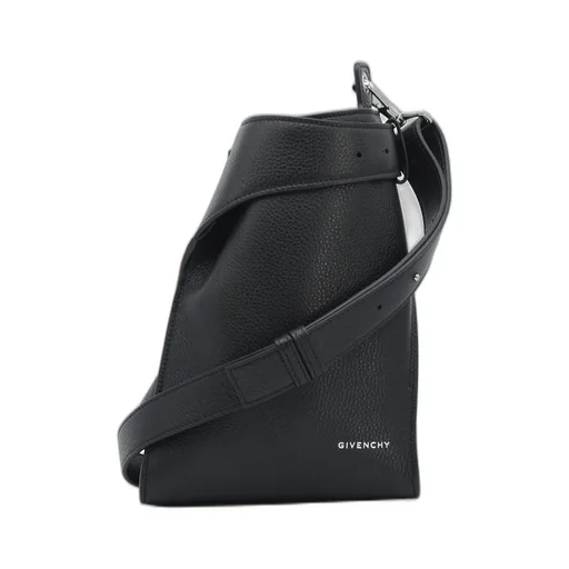 Small Leather Belted Messenger Bag